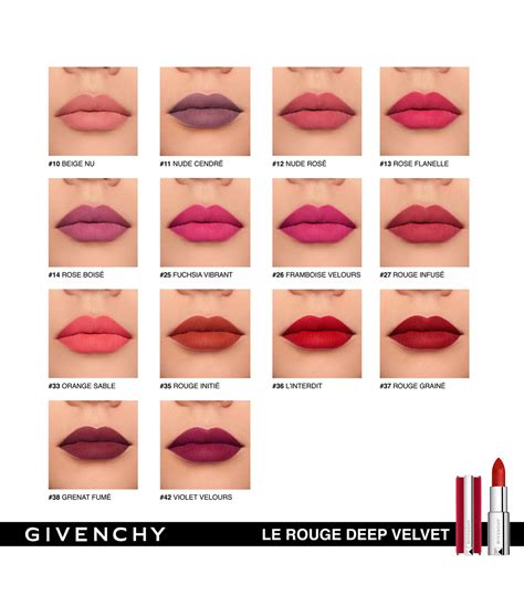 batom givenchy le rouge deep velvet|givenchy deep velvet lipstick.